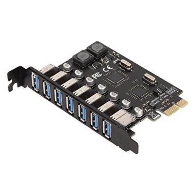 Imagem de Cartão PCIE USB 3.0, cartão adaptador de cartão de expansão PCI Express de 7 portas USB, 5 Gbps de alta velocidade e sem necessidade de fonte de alimentação externa, para