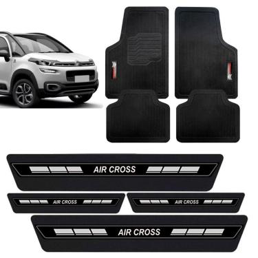 Imagem de Tapete PVC Borracha + Soleira Adesiva Porta Citroen Aircross