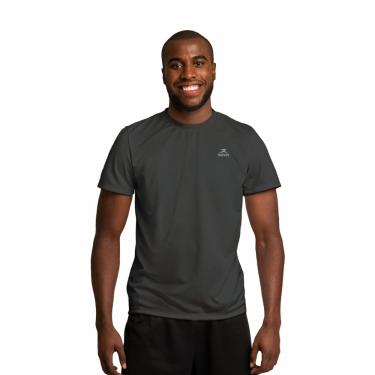 Imagem de Camiseta Dry Basic SS FPS 50 Muvin – Manga Curta – Masculina – Proteção Solar UV50 – Camiseta Para Academia Treino Funcional – Pilates – Yoga – Corrida – Ginástica Fitness – Caminhada – Secagem Rápida (EG, Chumbo)