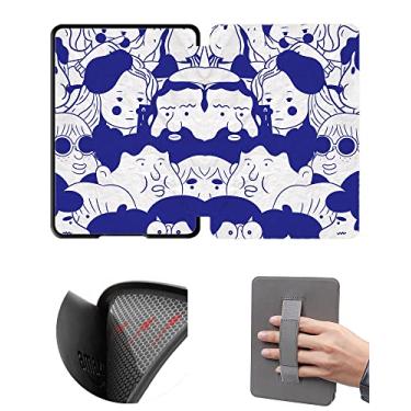 Imagem de Capa macia de 15 cm para Kindle Paperwhite 10ª geração lançada em 2018, modelo PQ94WIF, capa à prova de quedas com alça de mão e ativação automática - função hibernar