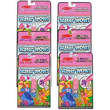 Imagem de Melissa & Doug On The Go Water Wow! Activity Book, 6-Pack - Fairy Tale Toy