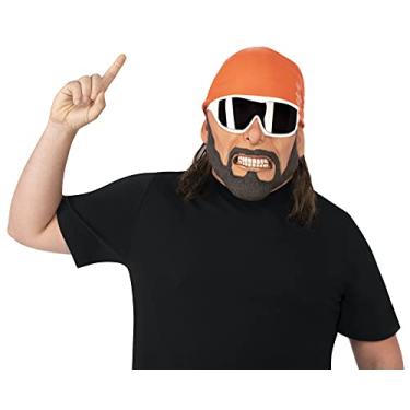 Imagem de Rubie's Máscara masculina WWE Macho Man Randy Savage Deluxe de látex, como mostrado, tamanho único, Conforme mostrado., tamanho nico