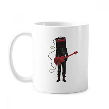 Imagem de Caneca Crazy Man de cerâmica para guitarra instrumentos musicais caneca Crazy Man cerâmica xícara de café