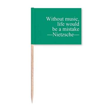 Imagem de Citações musicais vida art déco presente moda palito bandeiras marcadoras decoração de festa