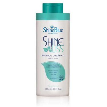 Imagem de Shampoo Shine Blue Liss Selagem Orgânica Limpeza Suave 450ml