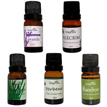 Imagem de Kit 5 Essências Para Aromatizador Difusor Elétrico Aroma Bamboo Lavanda Alecrim Verbana Capim Limão