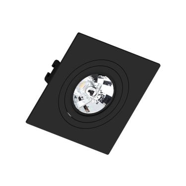 Imagem de Spot Dicroica Embutido Face Reta Quadrado P/1 Ar70 Abs Pt - Save Energy