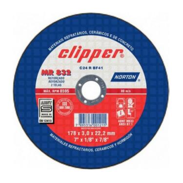 Imagem de Disco Corte Clipper 7x1/8x7/8" MR 83 Cod 66252927067 - Norton Norton
