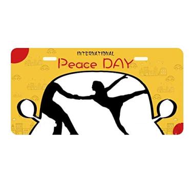 Imagem de DIYthinker Esportes Educação Física Jogador Patinagem Placa Placa Etiqueta Carro Decoração Dia da Paz