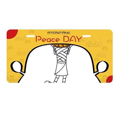 Imagem de DIYthinker Placa de carro Halloween Monster Pumpkin Horus Decoração de carro Dia da Paz