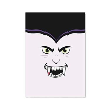 Imagem de Arte Maníacos Quadro Decorativo Vampiro Rosto - 23x16,25cm