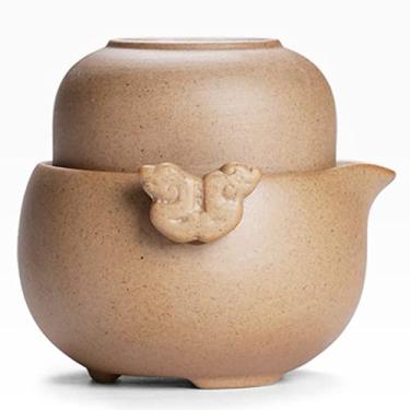 Imagem de PAYNAN Chaleira de cerâmica chinesa Creativity Gaiwan bule de chá portátil para viagem