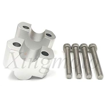 Imagem de NBX- braçadeira de substituição de alumínio CNC prata para guidão de motocicleta compatível com BMW G310R G310GS