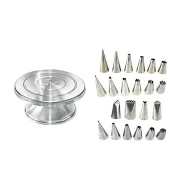 Imagem de Bailarina P/Bolos, Torta E Pudins + Jogo De Bicos 22 Peças