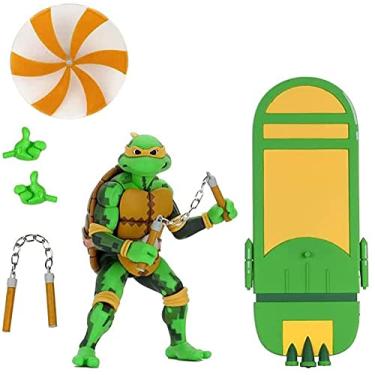 Imagem de Michaelangelo Figure 15 cm Turtles in Time - TMNT - Tartarugas Ninjas - NECA