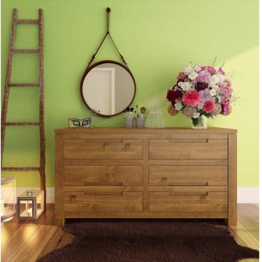Imagem de Cômoda 6 Gavetas Madeira Maciça Garapa Madma Artemobili Garapa