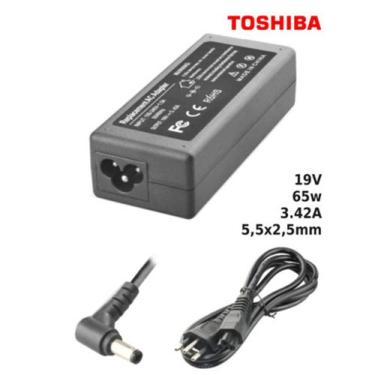 Imagem de Fonte Para Notebook Compatível Com Toshiba 19V 3.42A 65W 5,5X2,5mm Sum