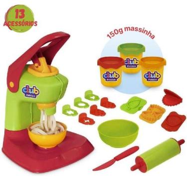 Imagem de Brinquedo Infantil Máquina Massinha Modelar Pizza E Macarrão - Usual B
