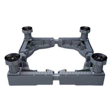 Imagem de Gralara Base para Máquina de Lavar Roupa, Suporte para Secadores de Roupa, Base Móvel Multifuncional Ajustável para Máquina de Lavar, Freezers, Geladeiras, 4 pernas, Tamanho real