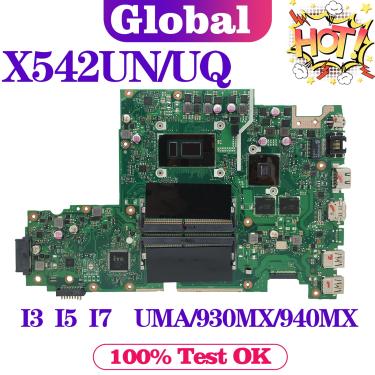 Imagem de Placa-mãe do portátil para o caderno  X542UN Mainboard  I3  I5  I7  UMA  930MX  940MX  940MX  MX150