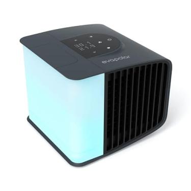 Imagem de Ventilador de refrigeração para mesa e acampamento – condicionadores de ar portáteis – Pequeno ventilador de gelo para barraca – Mini refrigerador de pântano – Refrigerador de ar evaporativo, cinza