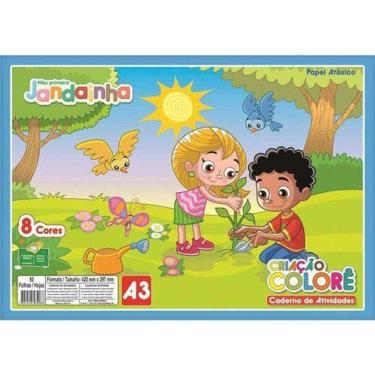 Imagem de Bloco criatividade colore A3 c/ 32 fls 420mmx297mm - Jandaia