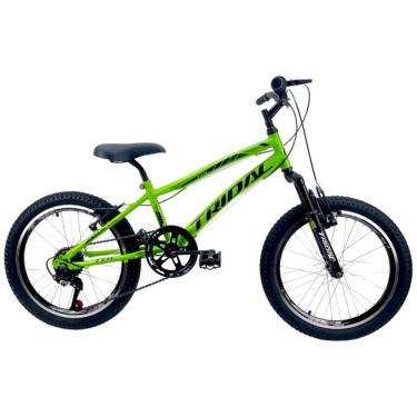 Imagem de Bicicleta Aro 20 Infantil Tridal Suspensão Dianteira Freios V-brake - 030 Verde