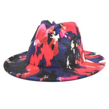 Imagem de Boné unissex respirável decorativo jazz patchwork boné elegante clássico combina com tudo chapéu moda feminina fivela protetora casual multicolorido, Multicor, 3