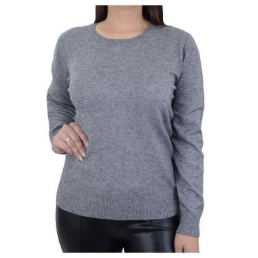 Imagem de Blusa Feminina Facinelli City Lady Plus Size Cinza - 658091 - Mooncity