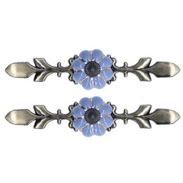 Imagem de Puxadores de Cerâmica, 2 Puxadores de Gaveta, Puxadores de Gaveta, Puxadores de Puxar, Puxadores de Porta de Armário de Abóbora Pintados à Mão Com Parafusos, Maçanetas (1045A