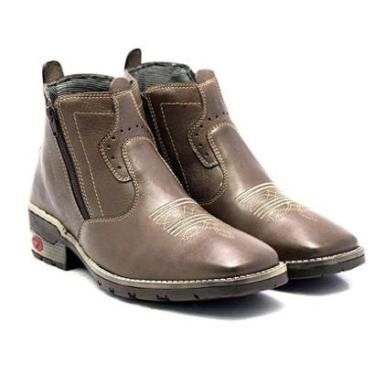 Imagem de Butina Masculina Couro Bovino Conforto Total Moda Caipira-Masculino