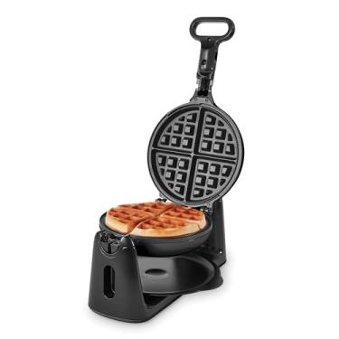Imagem de DASH Máquina de Waffle Belga Flip - Ferro de Waffle Antiaderente com Aquecimento Rápido, Superfície de PTFE, Preta