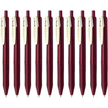 Imagem de Zebra Caneta de tinta de gel retrátil Sarasa Clip 0,5, aderência de borracha, 0,5 mm, tinta vermelha e preta, conjunto econômico com 10