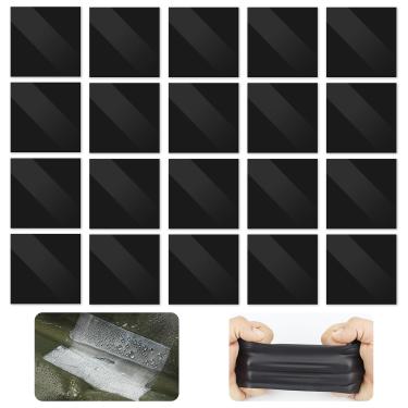 Imagem de SooGree Kit de reparo inflável de 20 peças de TPU para colchão de ar, piscina, anel de natação, casa de salto, barraca, lona, guarda-chuva, capa de chuva, adesivo autoadesivo de reparo de piscina