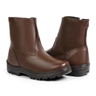 Imagem de Bota Oslo Ottawa para Neve em Couro Forrada com Lã e Impermeável Masculina-Masculino