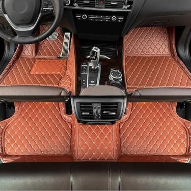 Imagem de GREATROAD Tapetes de carro de couro personalizados para BYD Song Plus 2020 produção para todas as condições climáticas, tapetes de cobertura total（MARROM）