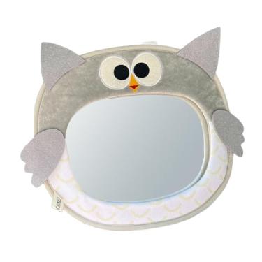 Imagem de Generic Espelho retrovisor do banco traseiro do bebê do carro, espelho retrovisor da dos desenhos animados, visão ampla, presente de aniversário fácil