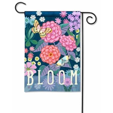 Imagem de Studio M BreezeArt Zinnia Bandeira de jardim decorativa de verão 30,5 x 45,7 cm - SolarSilk de qualidade premium