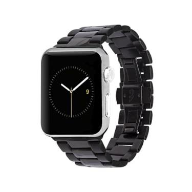 Imagem de Case-Mate - Pulseira metálica conectada – Pulseira de relógio Apple de aço inoxidável de 42 mm e 44 mm – Apple Watch Series 1, 2, 3, 4, 5 – Preta, Modelo: CM034064