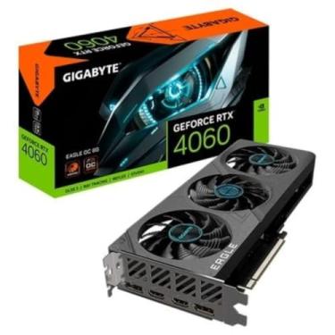 Imagem de Placa de Vídeo RTX 4060 EAGLE OC NVIDIA GeForce, 8GB GDDR6, DLSS, Ray Tracing - GV-N4060EAGLE OC-8GD