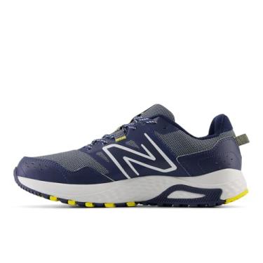 Imagem de New Balance Tênis de corrida masculino 410 V8 Trail, Nb azul marinho/cinza ártico/azul marinho, 10.5 X-Wide