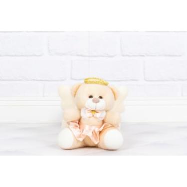 Imagem de URSO ANJO PELUCIA TEDDE 15 CM - PARA DECORAÇÃO (SALMÃO)