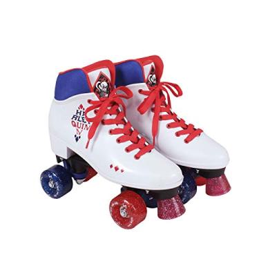 Imagem de Patins Super Herogirls 30-31 Harley Quinn Branco/Vermelho/Azul