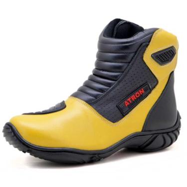 Imagem de Bota Motociclista Semi-ipermeável AS-SPIRIT Atron Shoes - 410 - Amarel