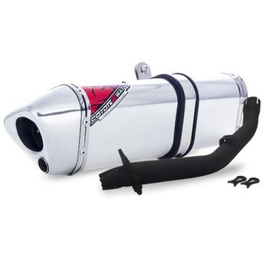 Imagem de Escape / Ponteira Coyote TRS 2 Way Alumínio - Bros NX-R 125 / 150 ano 