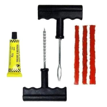 Imagem de Kit Reparo De Pneu 3 Macarrôes Carro Moto - Vale Importadora e Distrib
