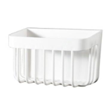 Imagem de Organizador de Cesta Suspensa para Banheiro, Plástico, Montagem na Parede, Armazenamento Com Economia de Espaço para Banheiro (Alto)
