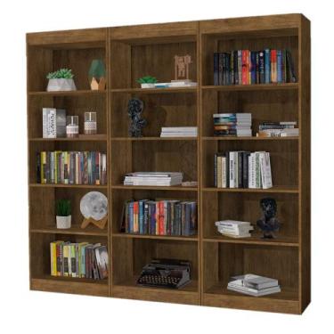 Imagem de Organizador Kit 3 Livreiros Caio Multiuso Escritório Casa Jequitibá - 