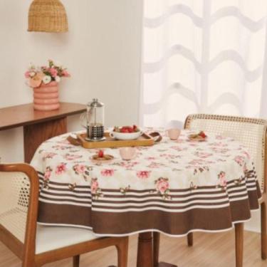 Imagem de Toalha de Mesa POP 4 Lugares Redonda 155m Estampada - Lepper, Luana