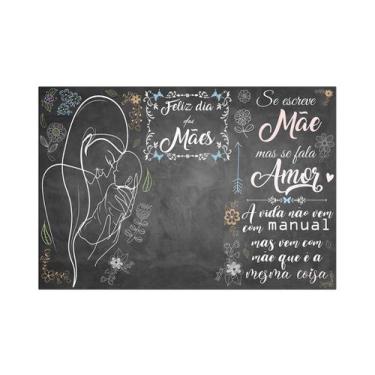 Imagem de Fundo Fotográfico 2,20 x 1,50 - Dia das Maes ChalkBoard 004 - Via Core